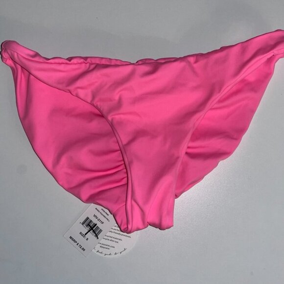 NWT PQ Swim Basic Ruched Bottom in Vivid Pink Size Small - Picture 5 of 7